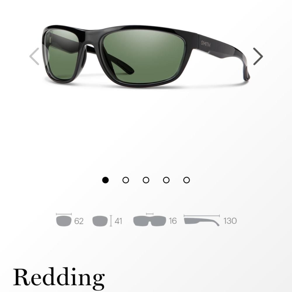 Smith optics redding polarized gray green lens
